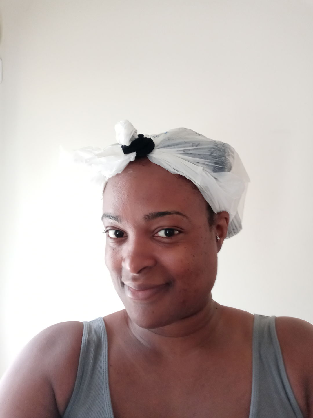 Customer photo review of Gallon Step 1 - Moroccan Rhassoul 5-in-1 Clay Treatment