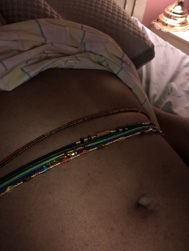Customer photo review of Noire Waist Beads