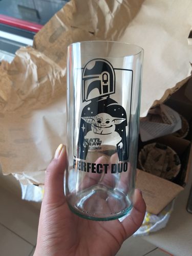 Customer photo review of The Mandalorian 1 - Green Glass Juego de 6 Vasos