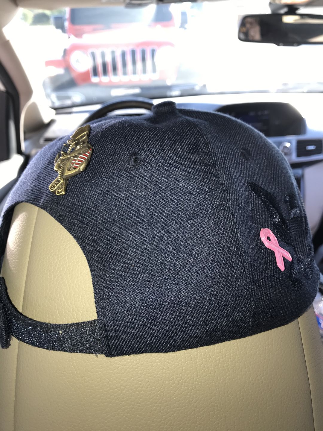 Customer photo review of US Navy Veteran Pin