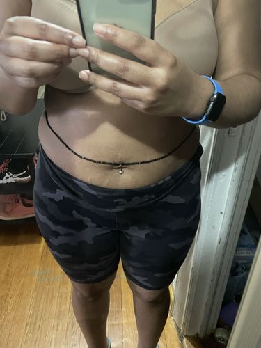 Customer photo review of Black is Beautiful Tie On Waist Beads