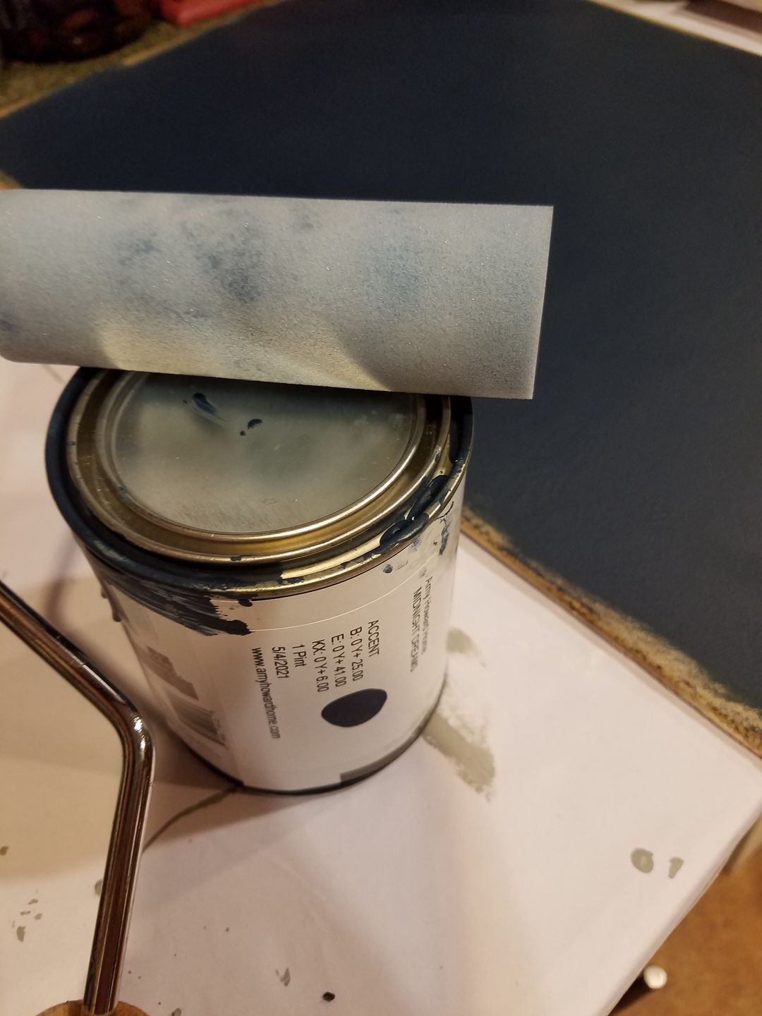 Customer photo review of Paint Roller Cover - 4.0"