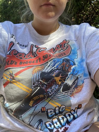 Customer photo review of Vintage Lead East Big Daddy T Shirt Size XL