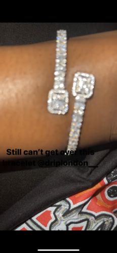 Customer photo review of Silver Baguette Bracelet - Plated - 7 Inch