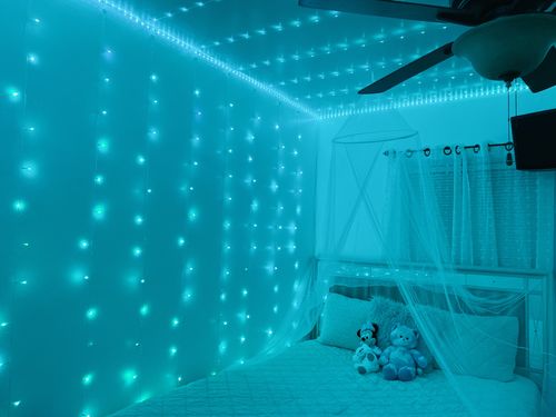 Customer photo review of DormVibes Color Changing Wall Lights