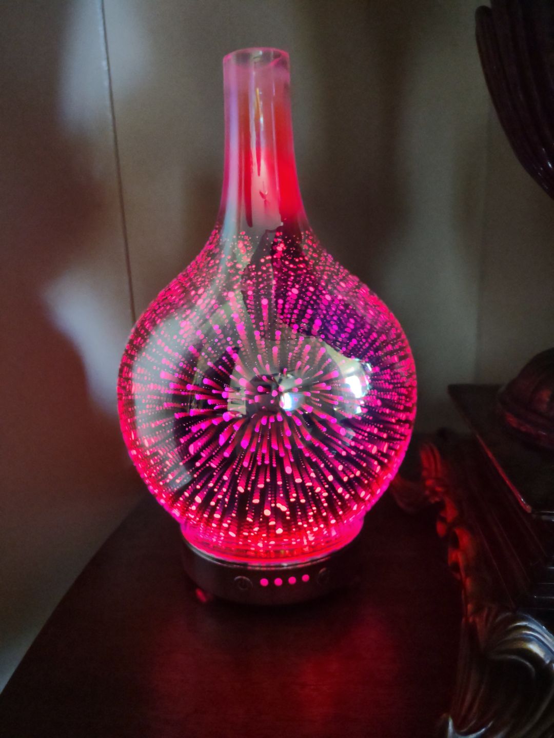 Customer photo review of Oil Aroma Diffuser 3D Glass