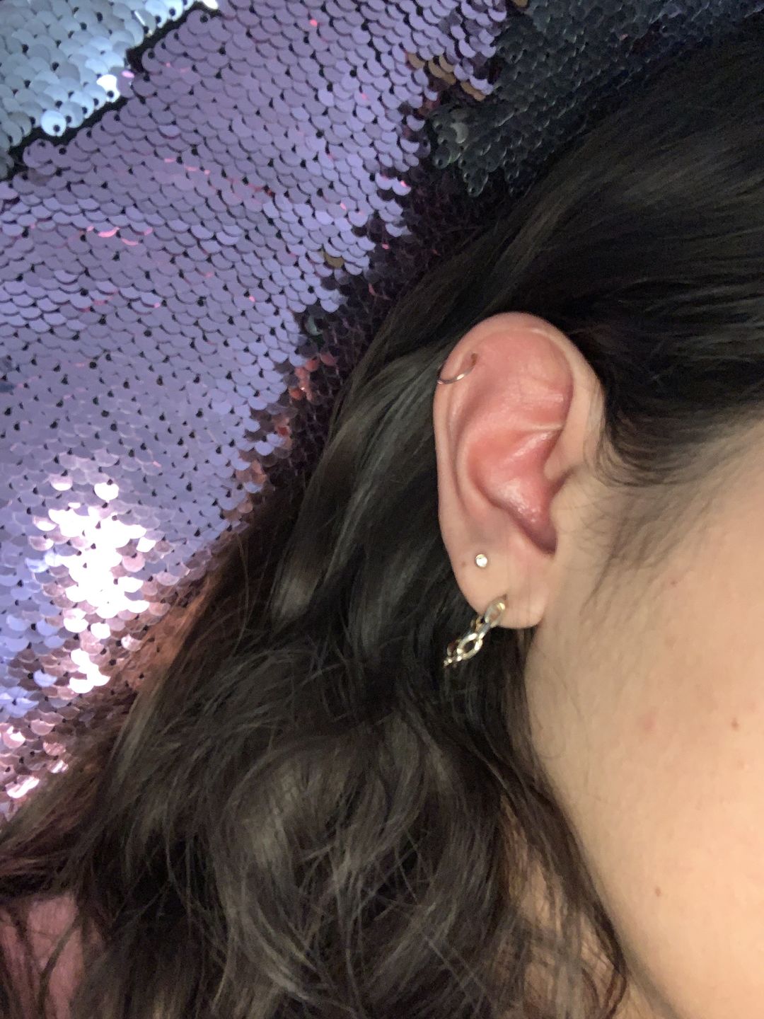 Customer photo review of Piercing Cristal Aurora