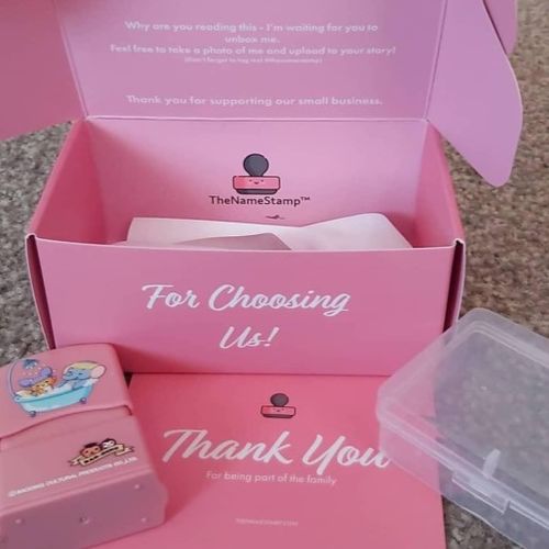 Customer photo review of TheNameStamp™️ - Elephant Stamps