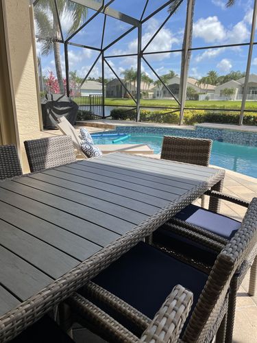 Customer photo review of Sorrento Outdoor Patio 3 Seat Sofa in Gray