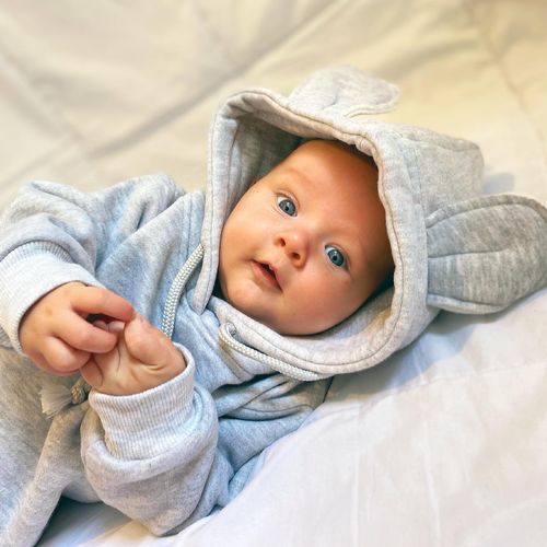 Customer photo review of All Ears Hoodie | Grey