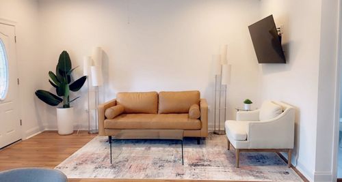 Customer photo review of Abstract Celine Blush Rug