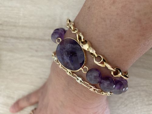 Customer photo review of Bracelet "Délivrance" en Améthyste