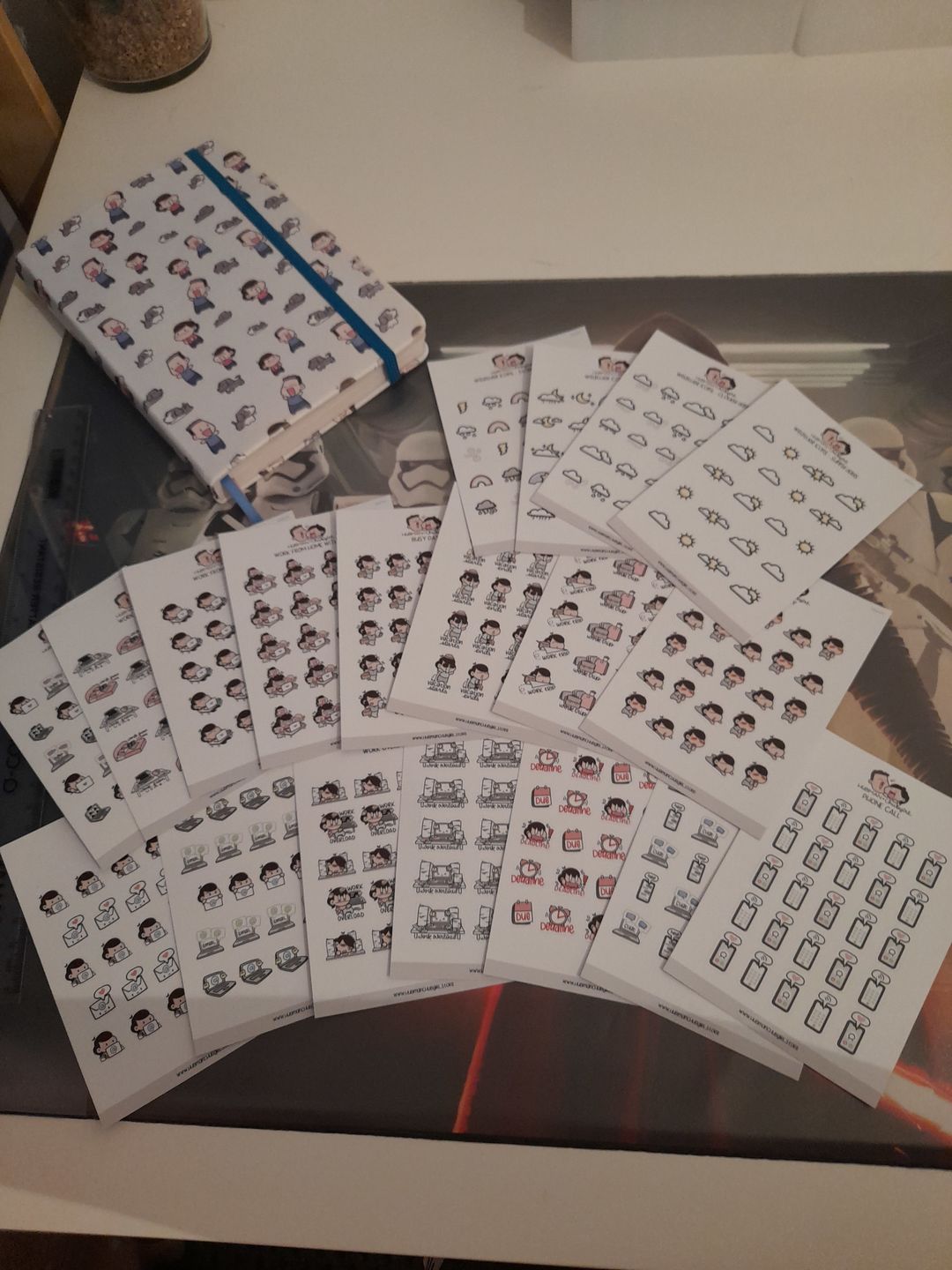 Customer photo review of Let's Chat Planner Stickers