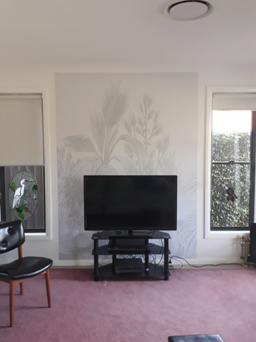Customer photo review of Vintage Tropics Wallpaper Mural