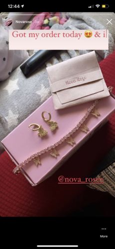 Customer photo review of Tennis Butterfly anklet