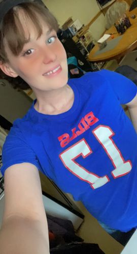 Customer photo review of Cherry Ocean Prescription Contact Lenses