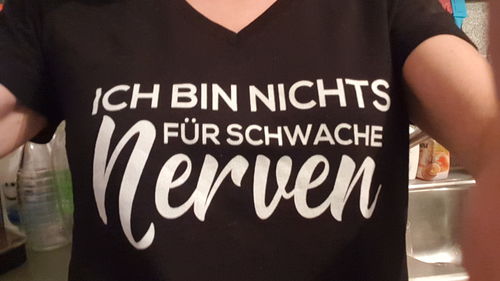 Customer photo review of Du denkst ich bin lieb und nett?  - Frauen Tanktop
