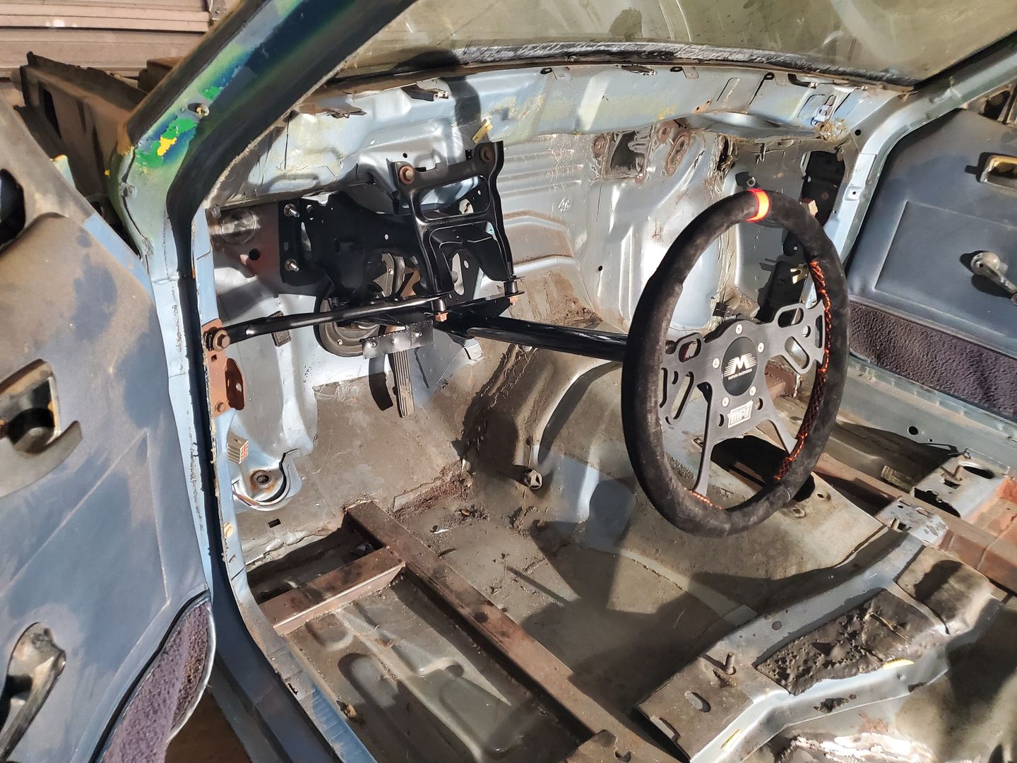 Customer photo review of Motion Raceworks 79-93 Ford Fox Body Mustang Chromoly Lightweight Steering Column
