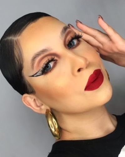 Customer photo review of [US Warehouse] Russian Blue Prescription Contact Lenses