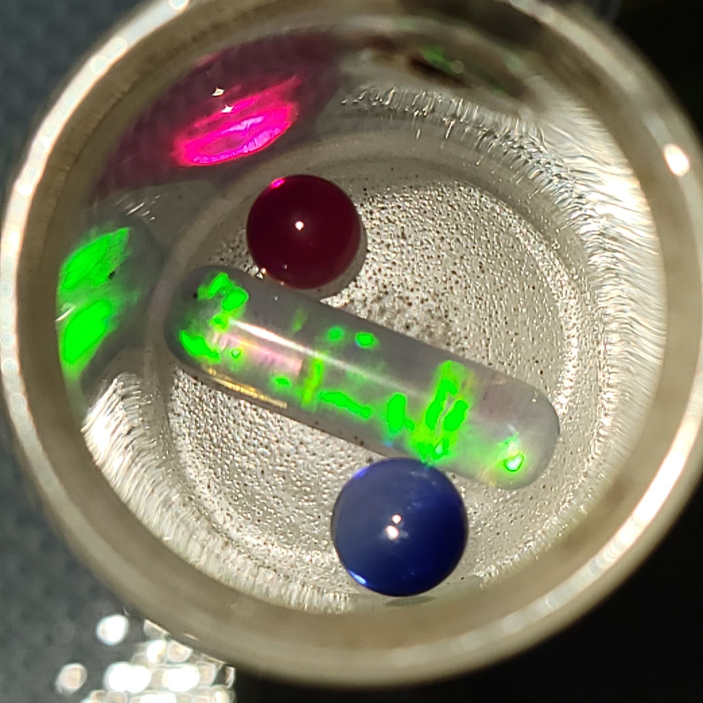 Customer photo review of Exotic Blue 6mm Sapphire Terp Pearls