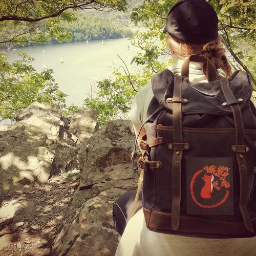 Customer photo review of Rucksack mit Patch (🌲)