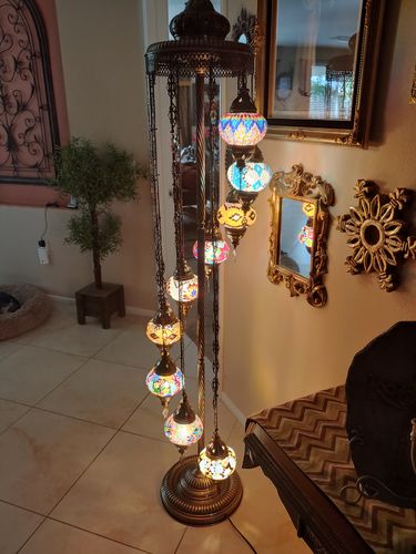 Turkish Moroccan Mosaic Floor Lamp Made For Us 9 Globe Turkishlampsbazaar Turkish Moroccan Mosaic Floor Lamp Made, Demmex Turkish Moroccan Mosaic Floor Lamp