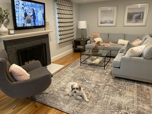 Customer photo review of Distressed Vintage Kendra Ash Area Rug