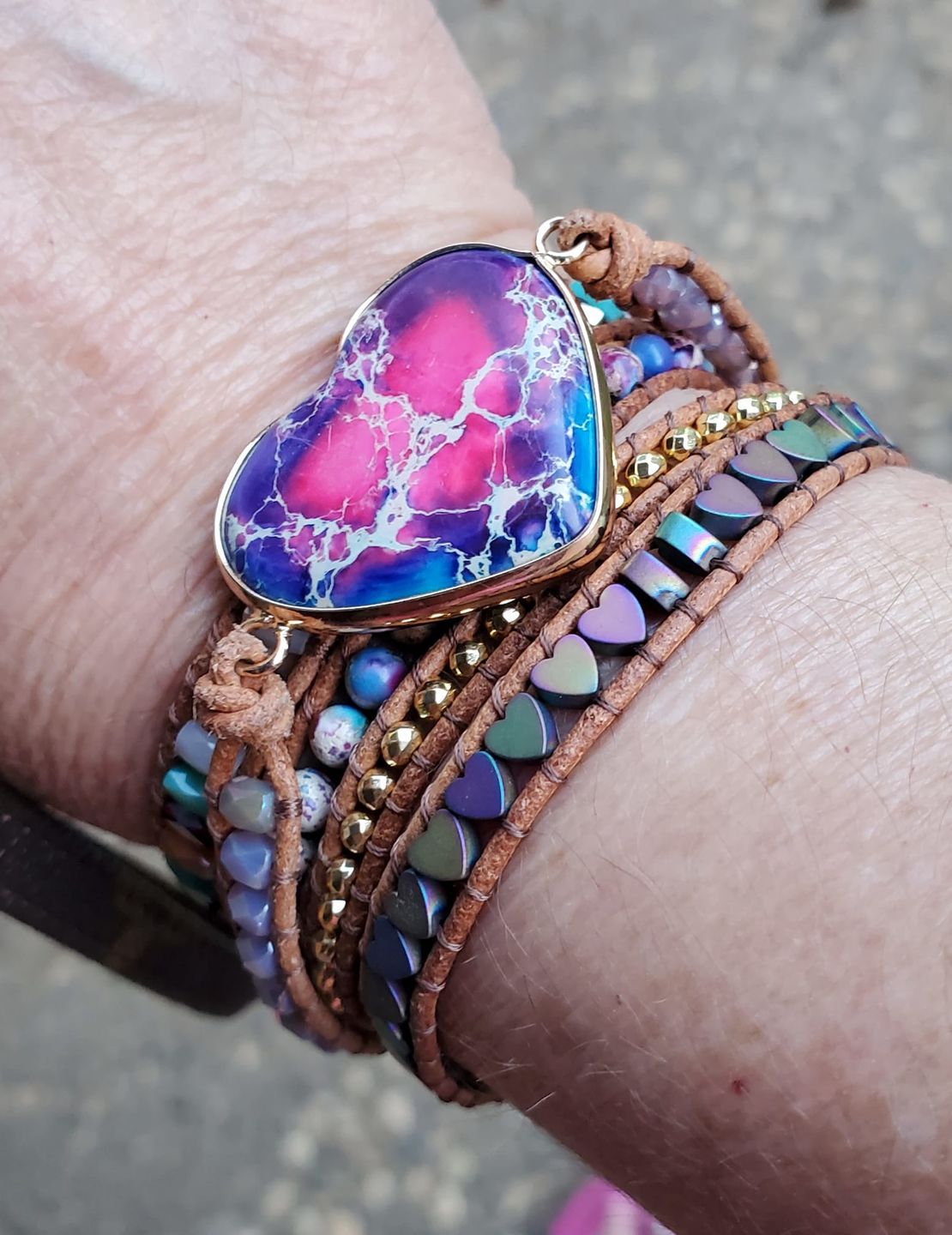 Customer photo review of Intense Love Protection Wrap Bracelet