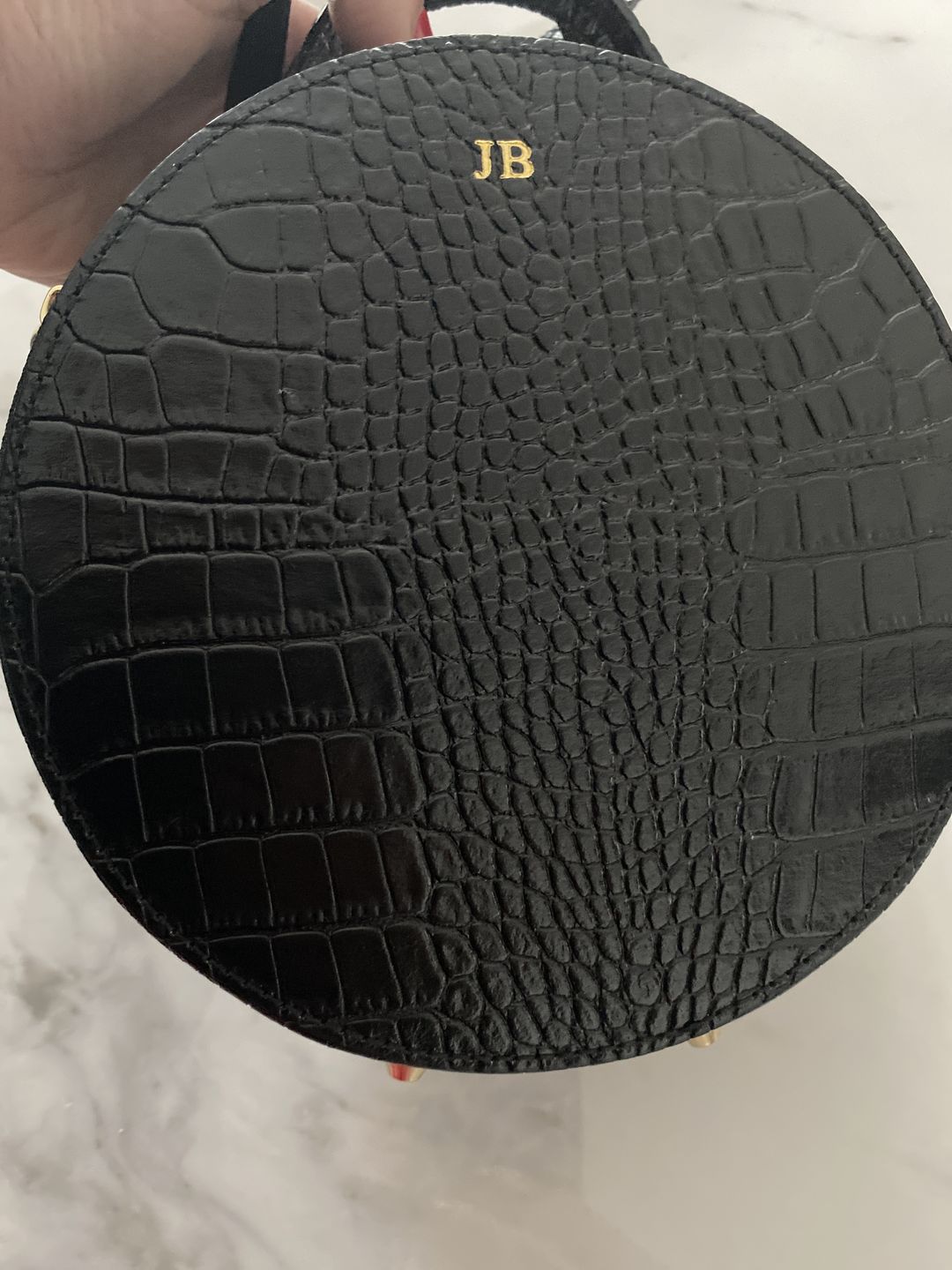 Customer photo review of The Rosie Circle Croc Bag