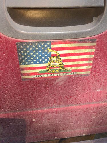 Customer photo review of Tactical Brotherhood Decal - Don't Tread On Me