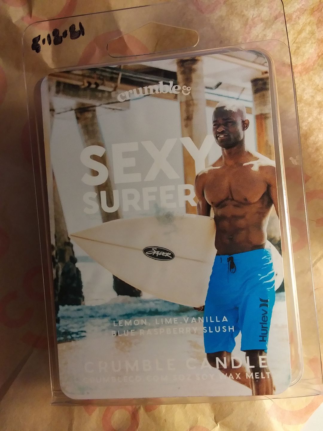 Customer photo review of Sexy Surfer Wax Melts