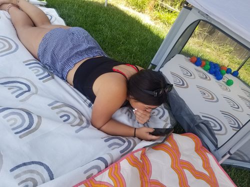 Customer photo review of Pop N' Go® Mattress Cover