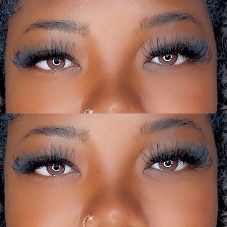 Customer photo review of Wispy Eyelash Extensions 17-25mm