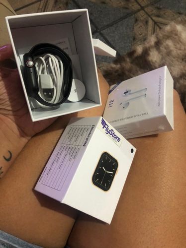 Customer photo review of Iwo Infinity 2.0 Series 6  [ TROCA FOTO DE FUNDO ] + BRINDE  12x  Frete Grátis