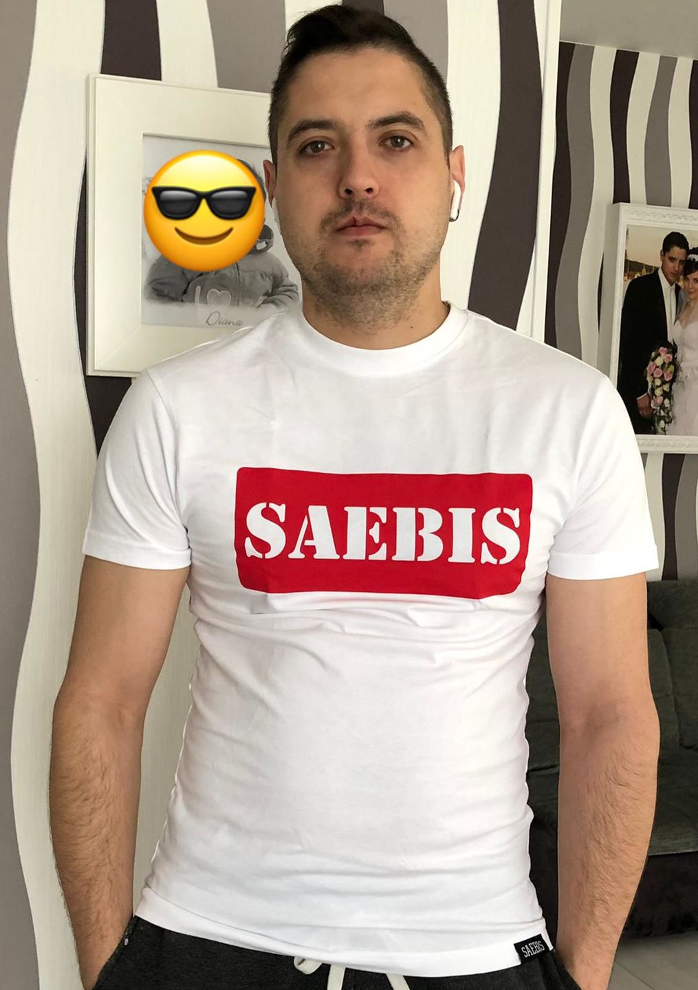 Customer photo review of SAEBIS® Red Box Herren T-Shirt weiß