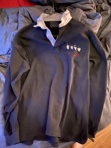 Customer photo review of The Beatles Longsleeve Polo Shirt Size Large