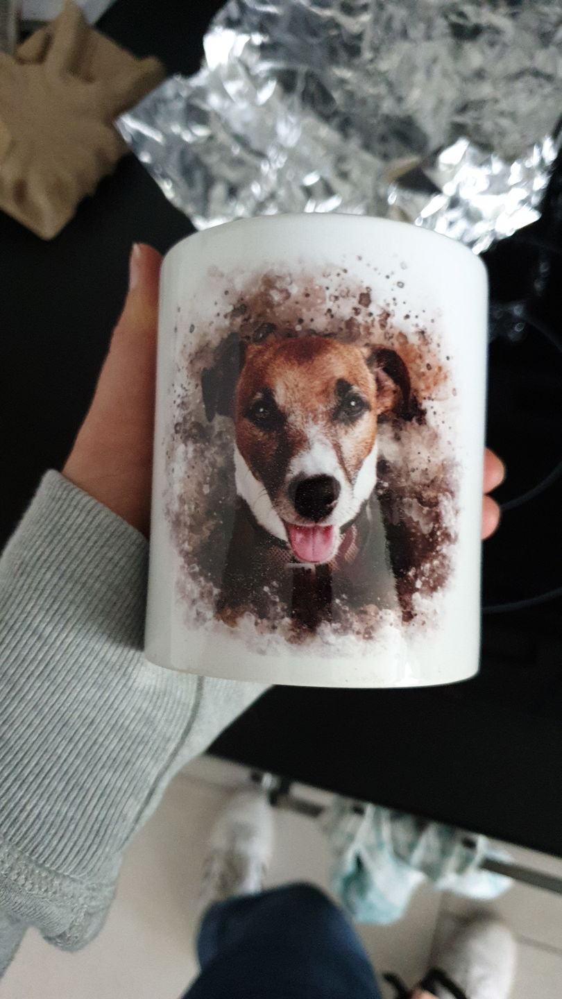 Customer photo review of Personalisierte Portrait Tasse
