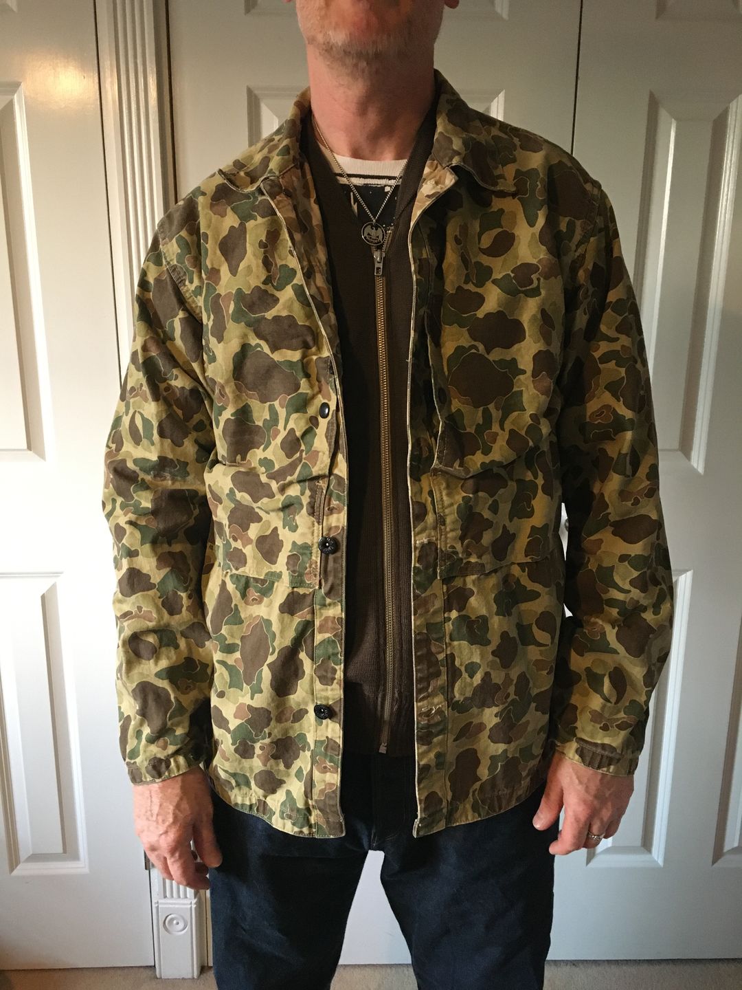 Customer photo review of WWII USMC Type P-44 HBT Duck Hunter Camo Jacket