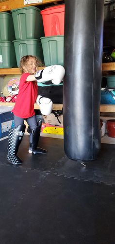 Customer photo review of ZEBRA 1 INCH THICK PREMUM PUZZLE MATS - BLACK/GREY (1m by 1m)