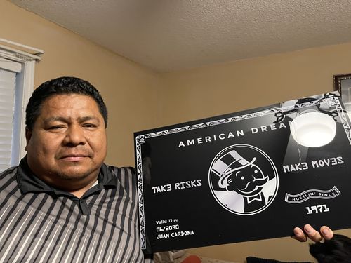 Customer photo review of "American Dream" Card