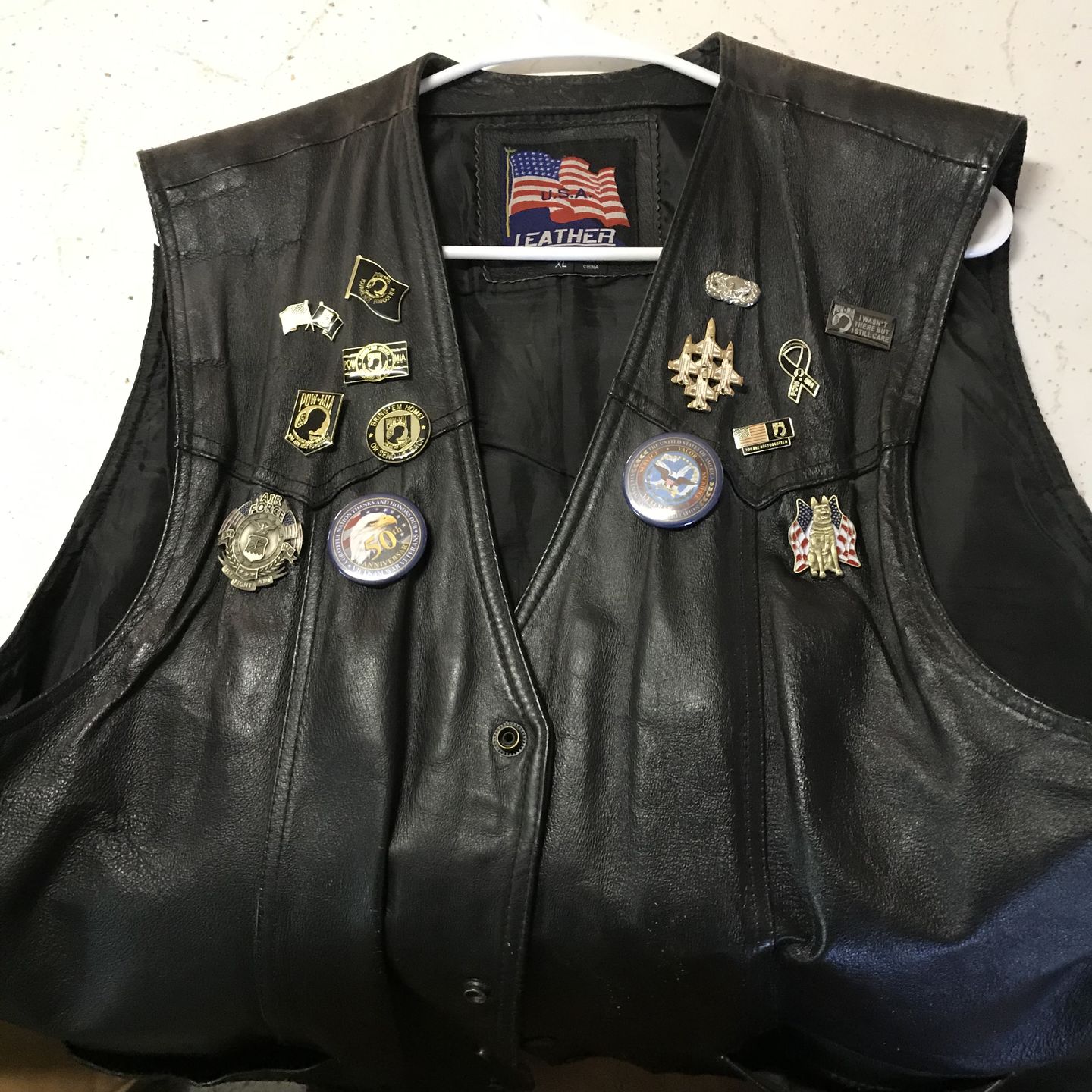 Customer photo review of K-9 Veteran Pin