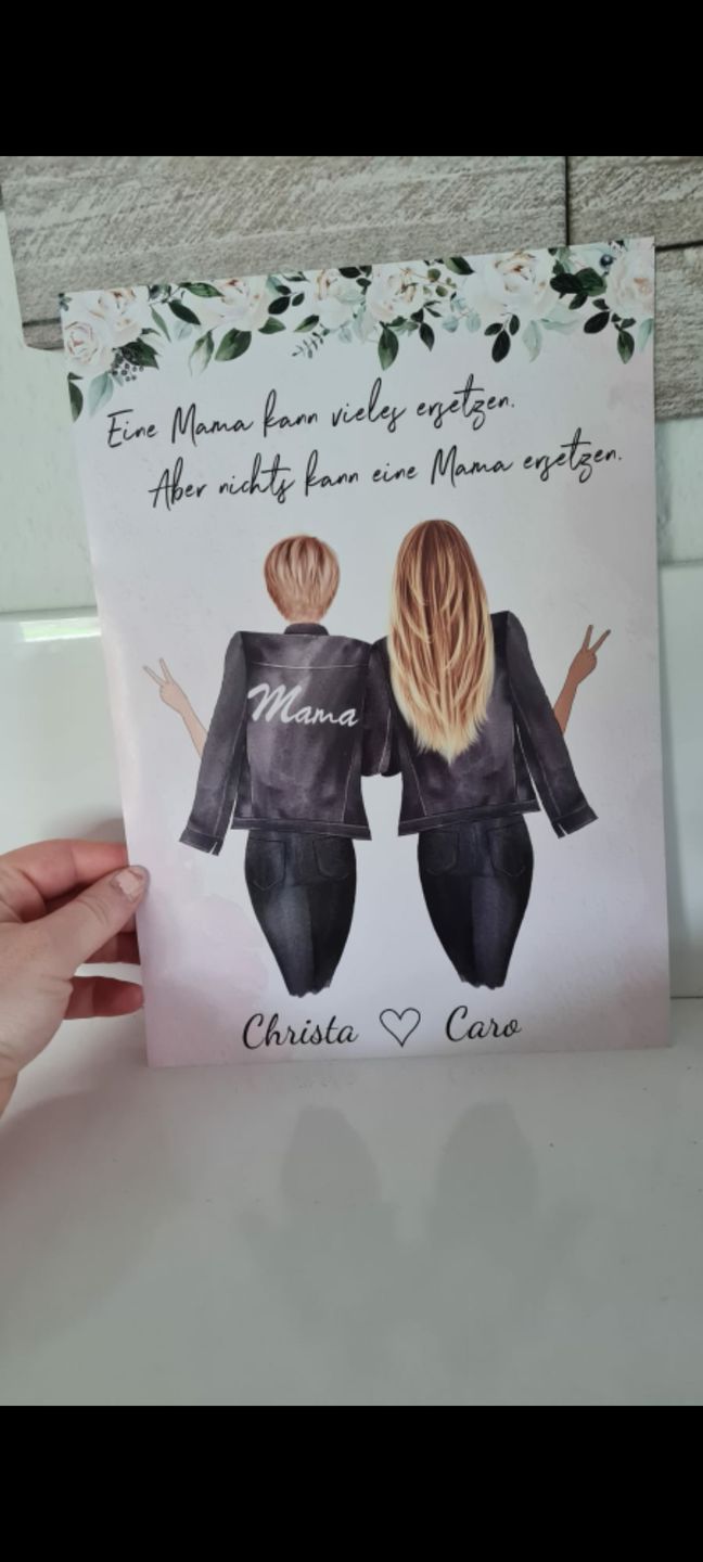 Customer photo review of Mutter & Tochter - Personalisiertes Poster