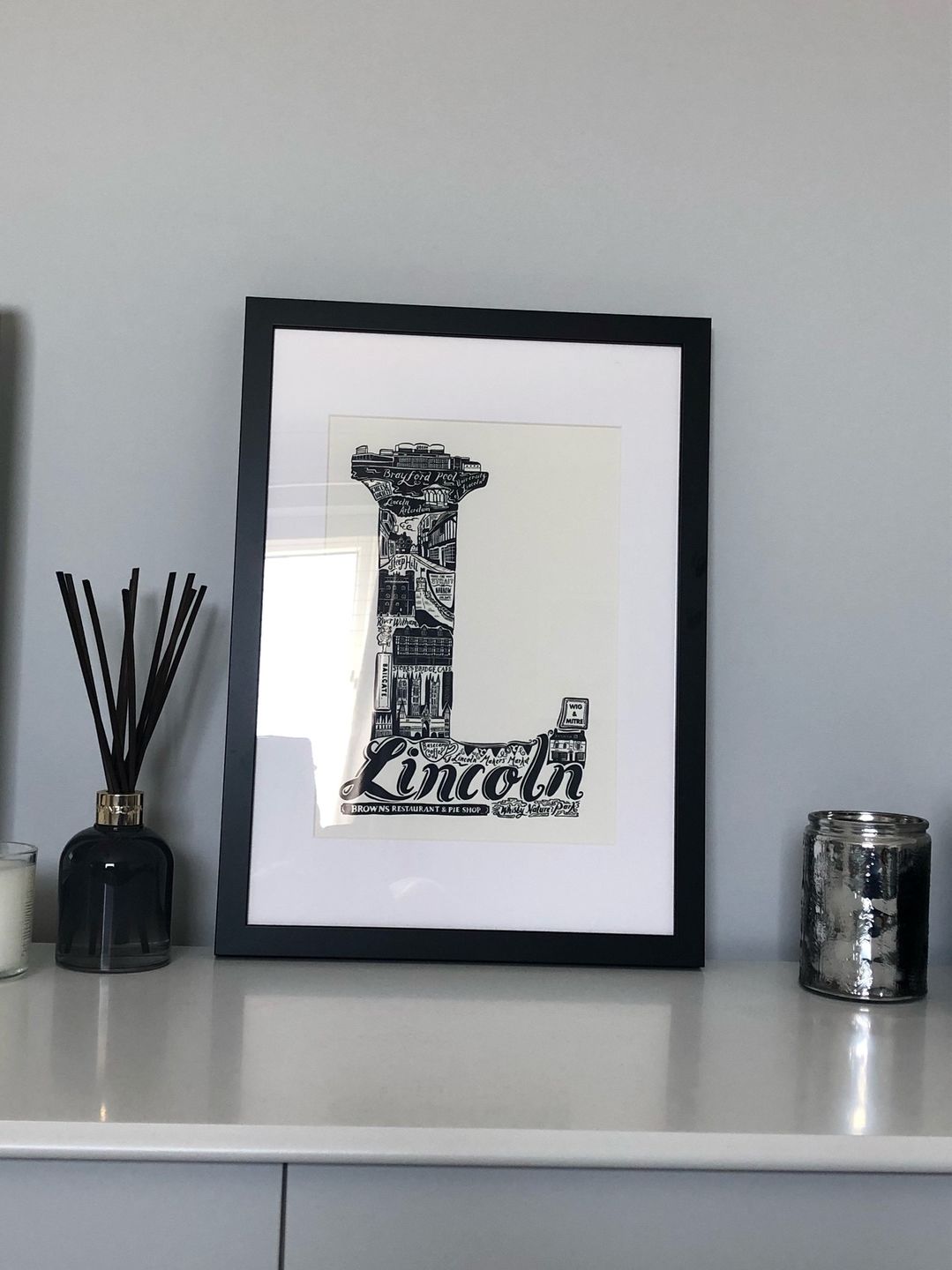 Customer photo review of Lincoln Print