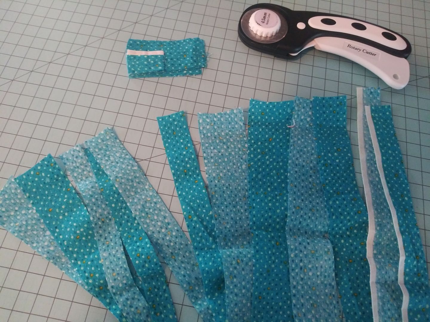 Customer photo review of Titanium Coated Rotary Cutter Blades