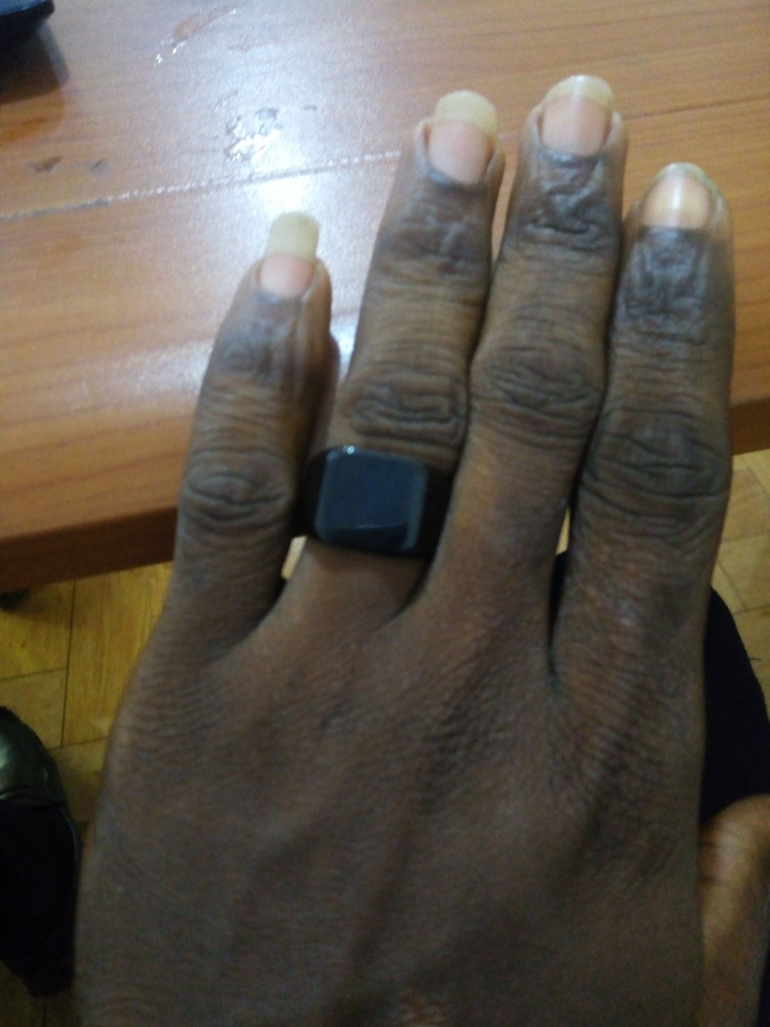 Customer photo review of Matte Black Onyx Vikings Energy Ring