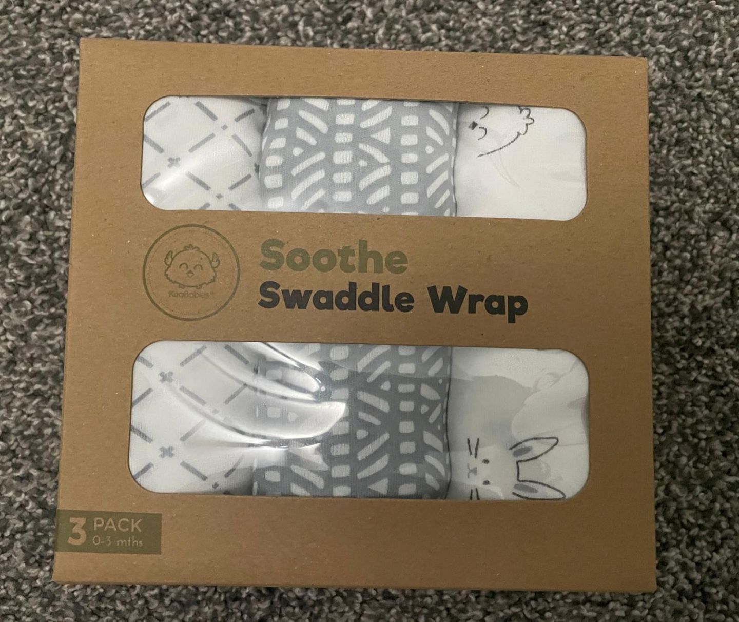 Customer photo review of 3-Pack SOOTHE Swaddle Wraps
