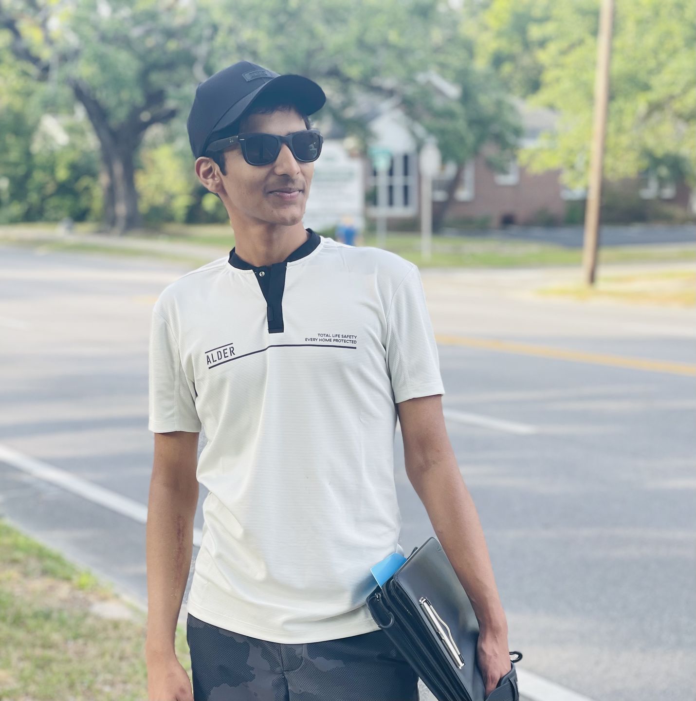 Customer photo review of Crest Lifestyle Performance Fabric Black Polo