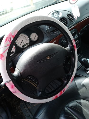 Customer photo review of Vintage Cherry Blossom Print Car Steering Wheel Cover