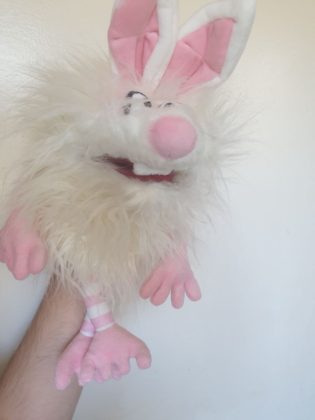 Customer photo review of Lapin Blanc Marionnette