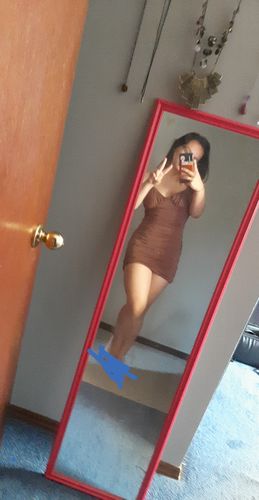 A. review of Ruched Sides Mini Dress image 1 out of 1